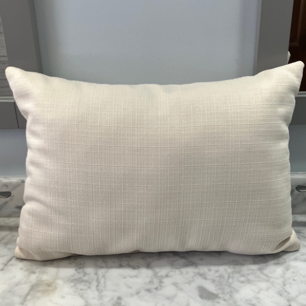 Illinois Home for the Holidays Decorative Pillow - Cream and Black 19in x 13 in - Picture 2 of 11